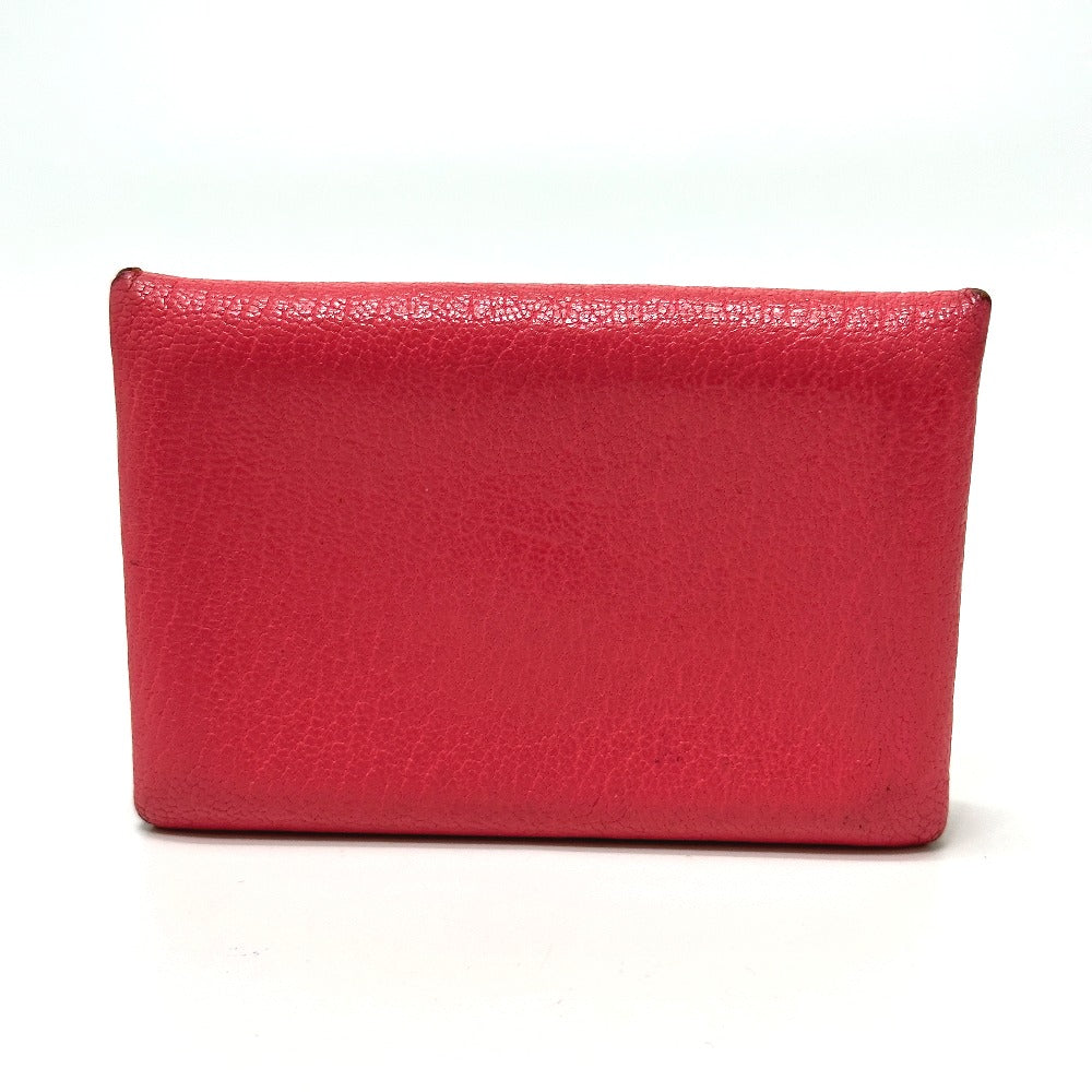 HERMES Calvi Business Card Holder/Pass Case, Bifold Card Case, Epson, Women's, Rose Azalee, Pink