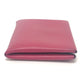 HERMES Calvi Accesorios de hardware plateado Estuche para tarjetas plegable Tarjetero para tarjetas de visita Estuche para monedas Evercolor Mujer Rosa Rosa