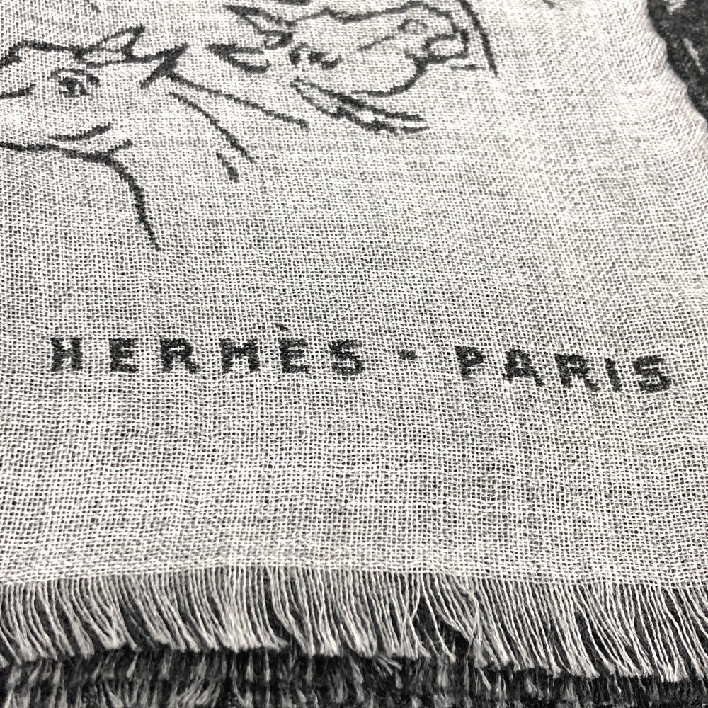 HERMES エシャルプ ホースミックス リバーシブル ストール カシミヤ レディース - brandshop-reference