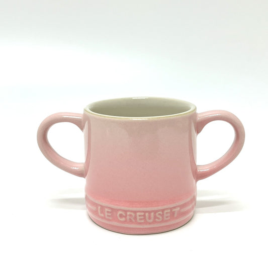 LE CREUSET Baby mug Ceramic tableware cups Mug Pottery Milky pink pink Used