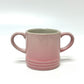 LE CREUSET Baby mug Ceramic tableware cups Mug Pottery Milky pink pink Used