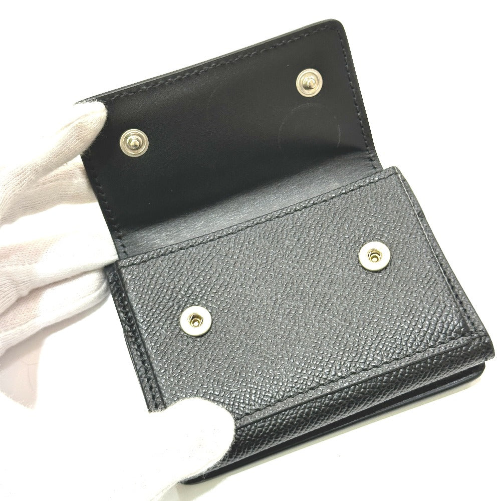 Maison Margiela SA2UI0005 ステッチ コンパクトウォレット 短財布 3つ折り財布 レザー レディース ブラック