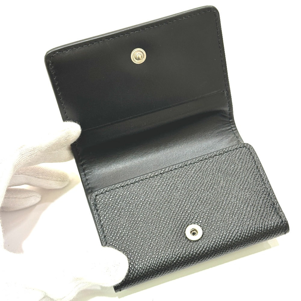 Maison Margiela SA2UI0005 ステッチ コンパクトウォレット 短財布 3つ折り財布 レザー レディース ブラック