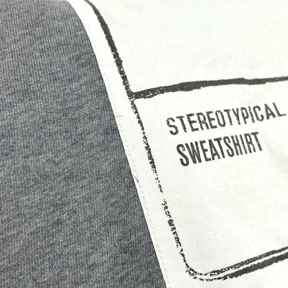 Maison Margiela S50GU0064 STEREOTYPE Crewneck Sweatshirt Stereotype Sweat Apparel 18AW trainer cotton gray Used