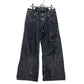 Maison Margiela cut out Wide-leg pants apparel Denim pants cotton Black Used