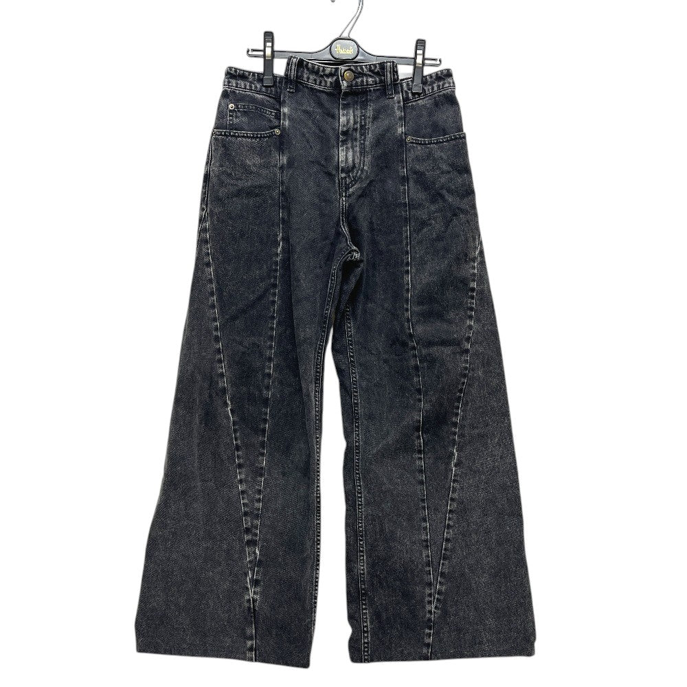 Maison Margiela cut out Wide-leg pants apparel Denim pants cotton Black Used