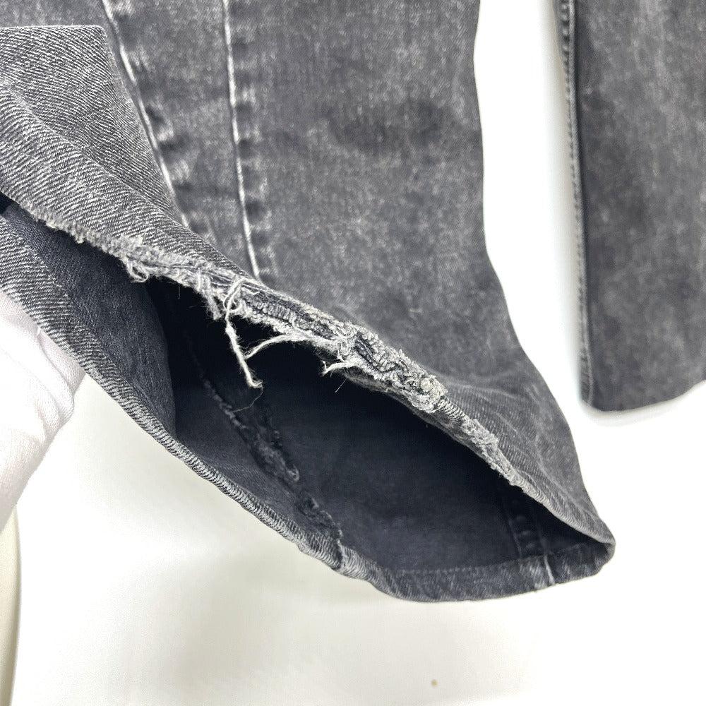 Maison Margiela cut out Wide-leg pants apparel Denim pants cotton Black Used