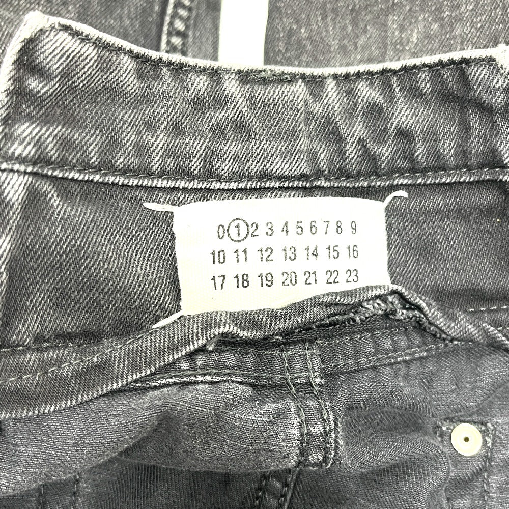 Maison Margiela cut out Wide-leg pants apparel Denim pants cotton Black Used