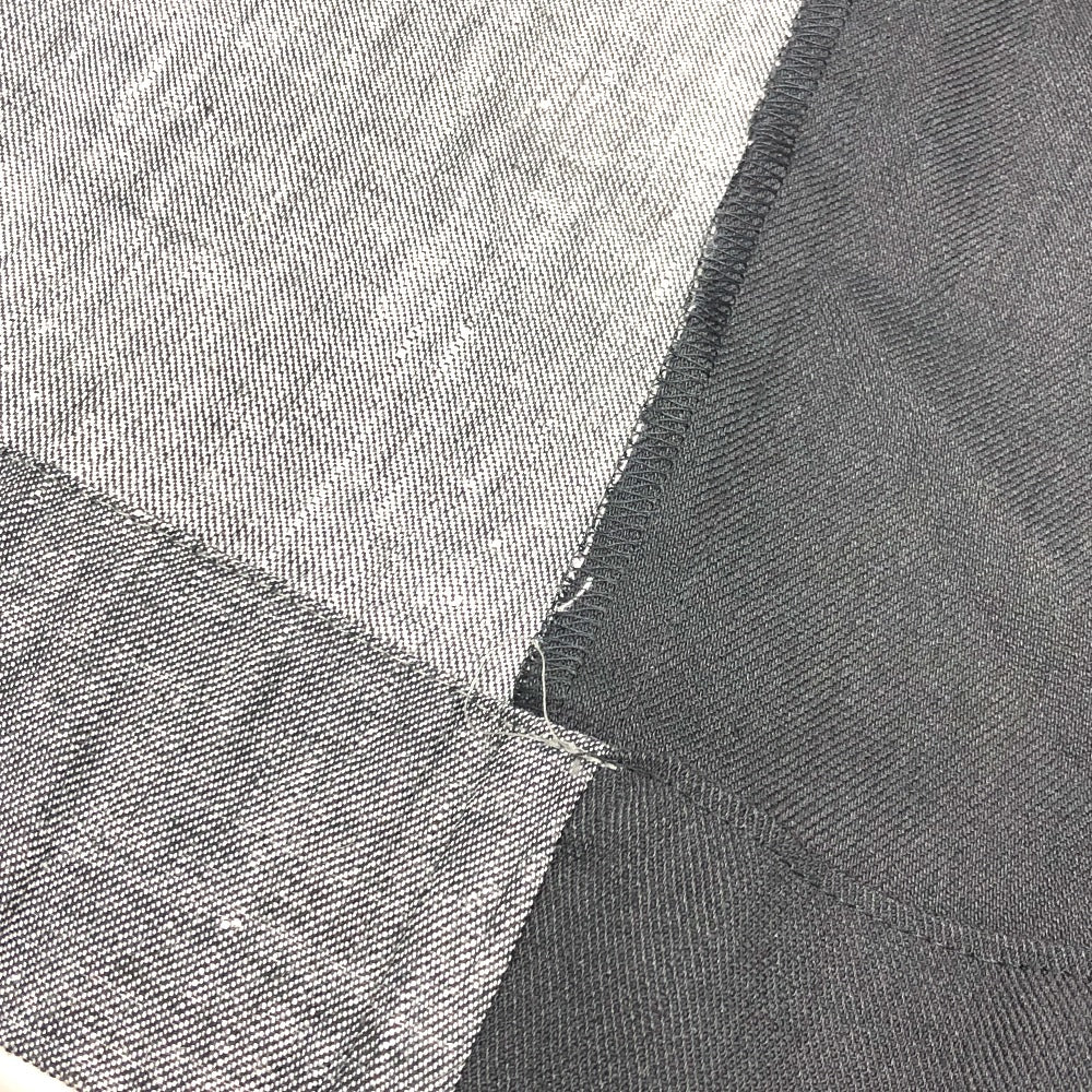 mikomori C0015 A1LR01 Apparel Patchwork Off-the-Shoulder Short Sleeve Flared Dress, Women's, Gray x Black