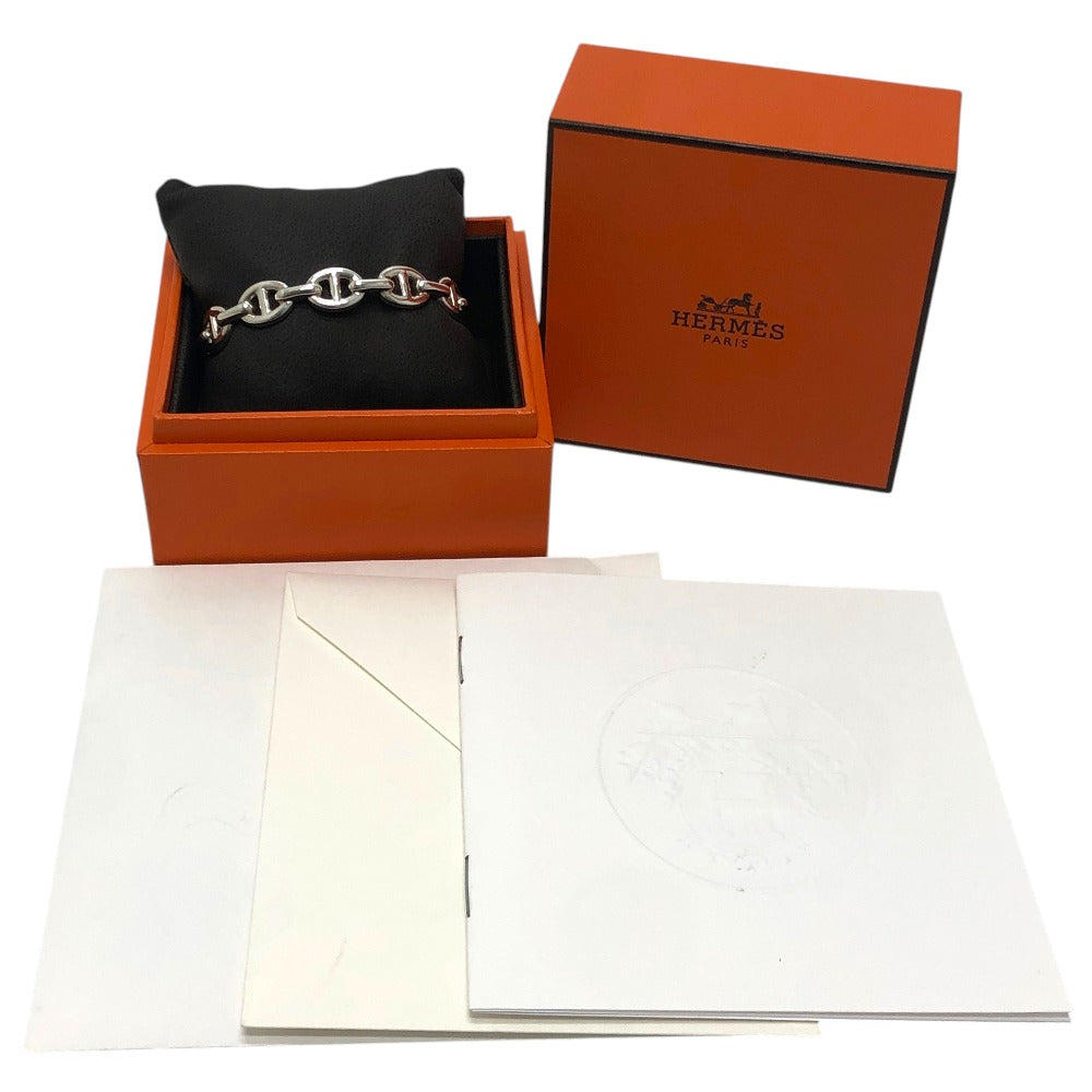 HERMES シェーヌダンクル アンシェネ SHサイズ アクセサリー バングル SV925 レディース シルバー
