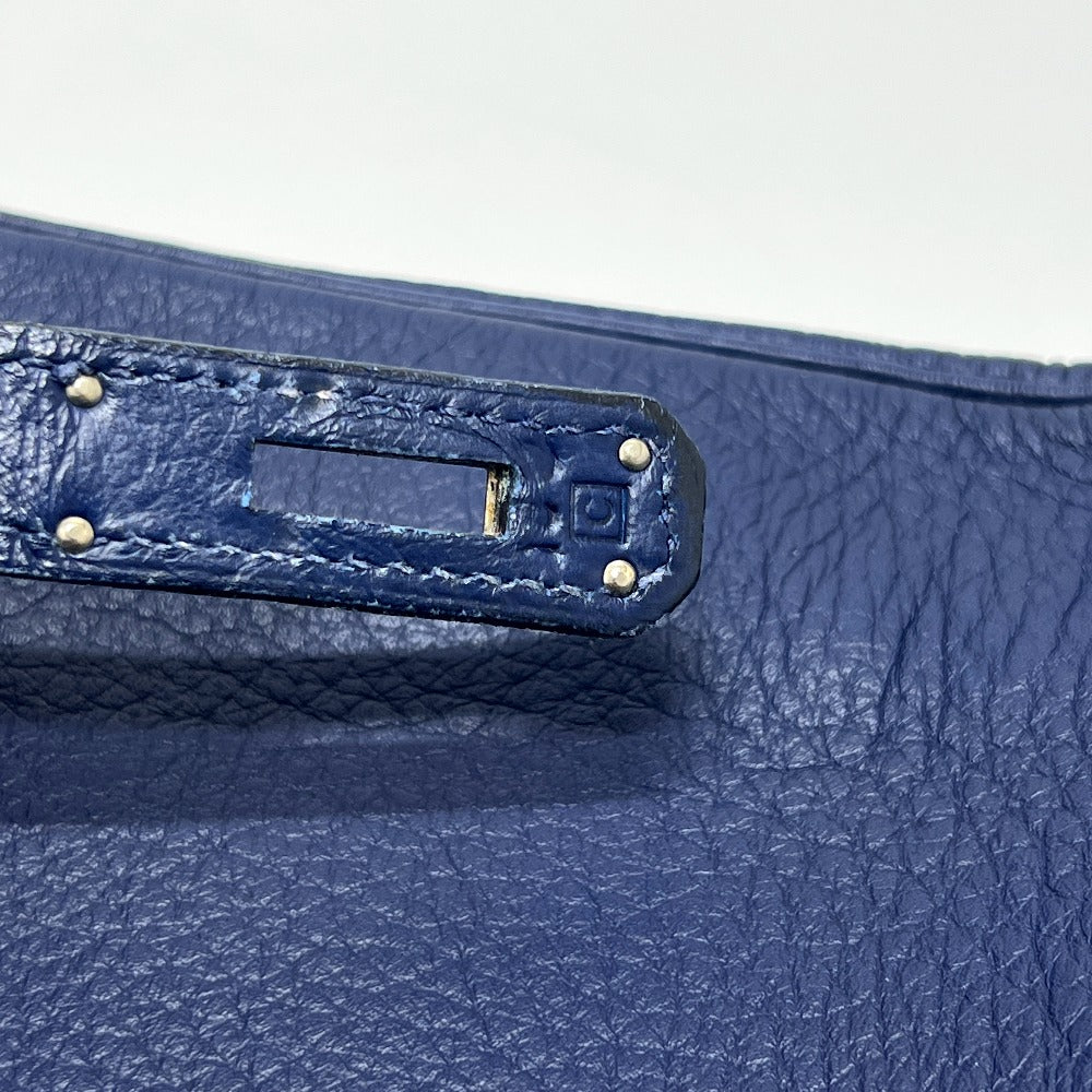 HERMES ケリー32 内縫い カバン 2WAY ハンドバッグ トリヨンクレマンス レディース ブルー