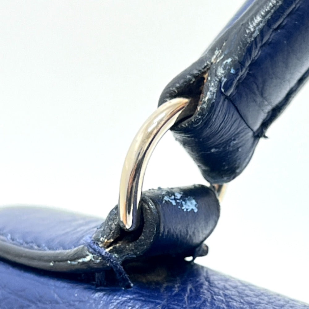 HERMES ケリー32 内縫い カバン 2WAY ハンドバッグ トリヨンクレマンス レディース ブルー