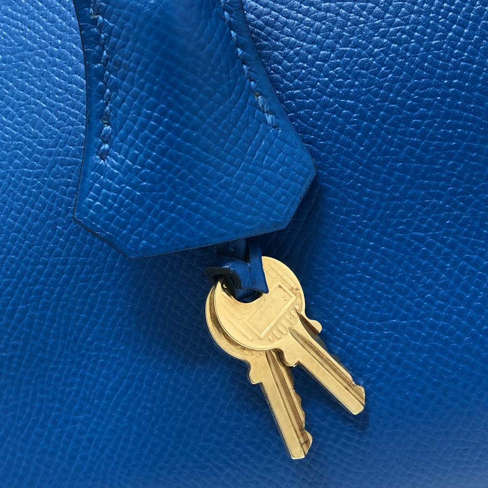 HERMES Birkin30 Birkin 30 GoldHardware Bag Hand Bag Epsom Blue Hydra (estimated) blue Used