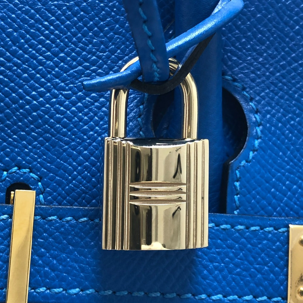 HERMES Birkin30 Birkin 30 GoldHardware Bag Hand Bag Epsom Blue Hydra (estimated) blue Used