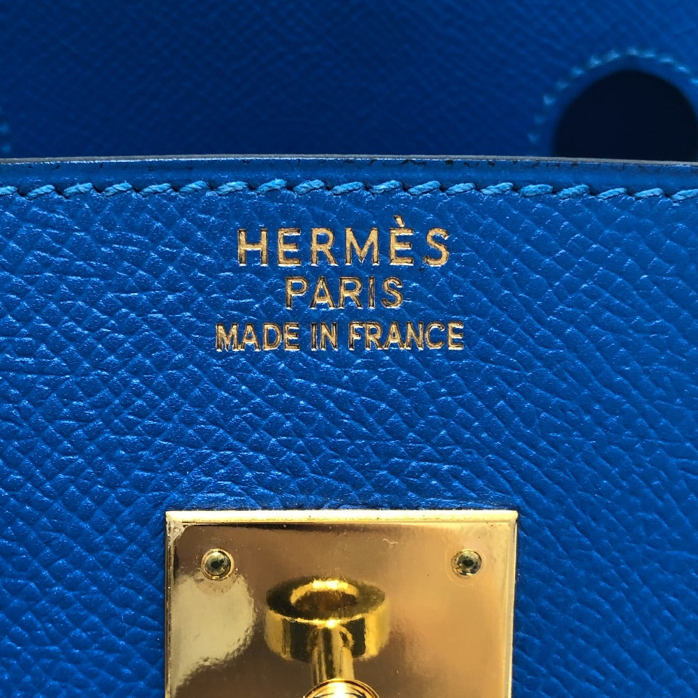 HERMES Birkin30 Birkin 30 GoldHardware Bag Hand Bag Epsom Blue Hydra (estimated) blue Used