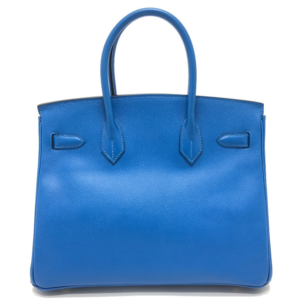 HERMES Birkin30 Birkin 30 GoldHardware Bag Hand Bag Epsom Blue Hydra (estimated) blue Used