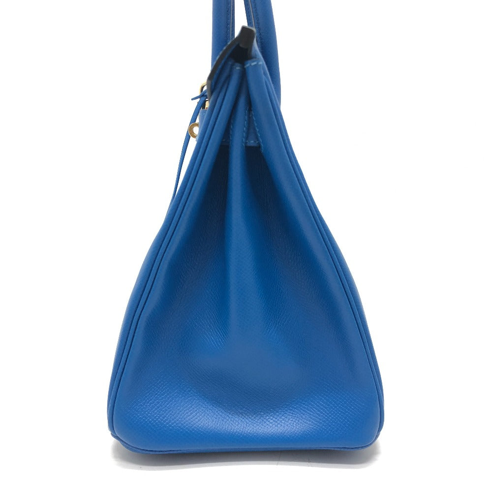 HERMES Birkin30 Birkin 30 GoldHardware Bag Hand Bag Epsom Blue Hydra (estimated) blue Used
