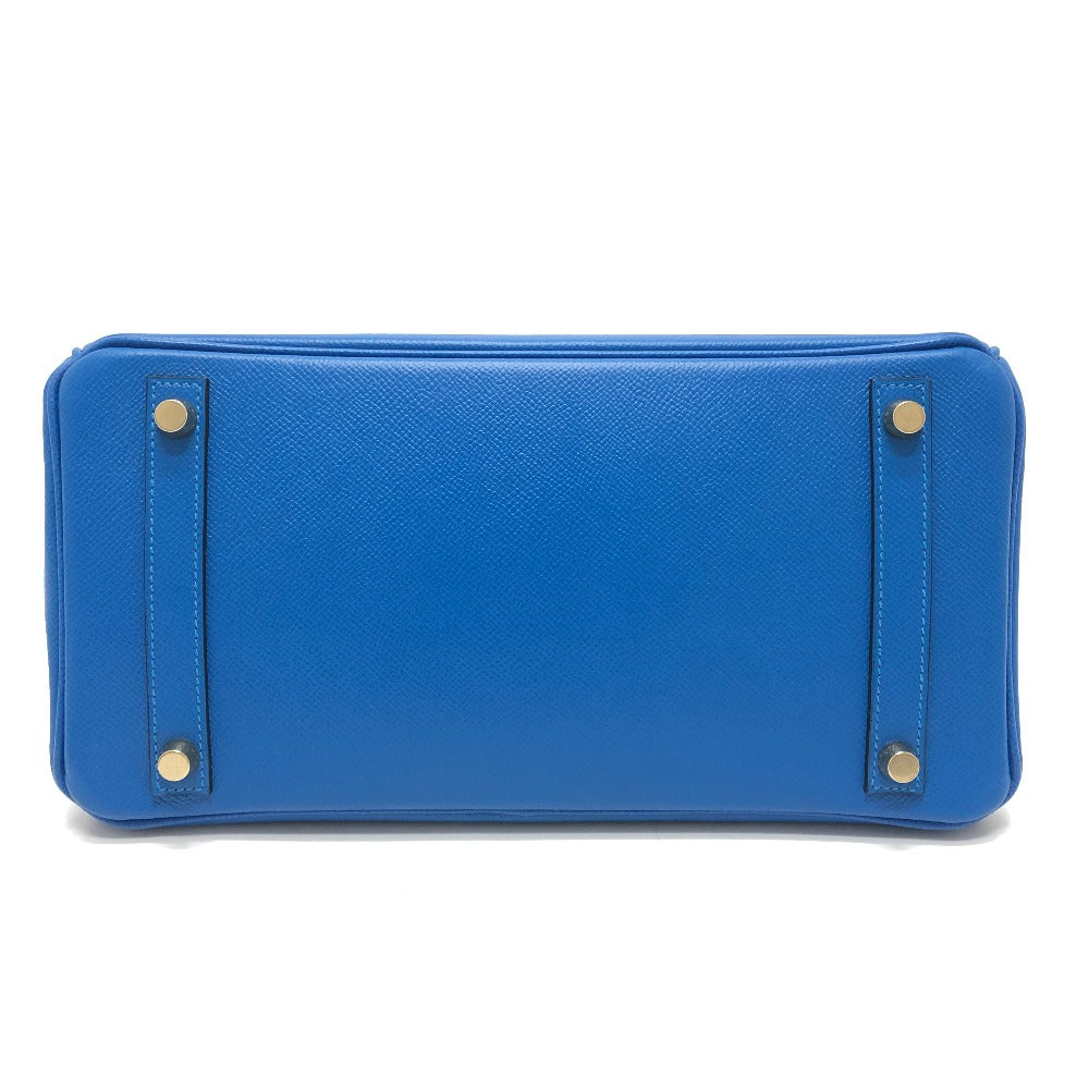 HERMES Birkin30 Birkin 30 GoldHardware Bag Hand Bag Epsom Blue Hydra (estimated) blue Used