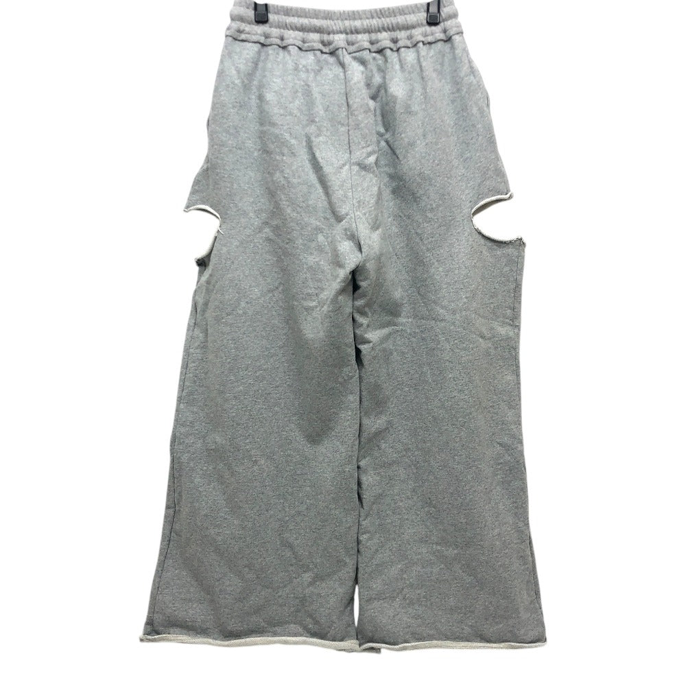 COEL 185107055 ダメージスウェットパンツ アパレル ボトムス ベルベットリボン ワイドパンツ パンツ コットン レディース グレー