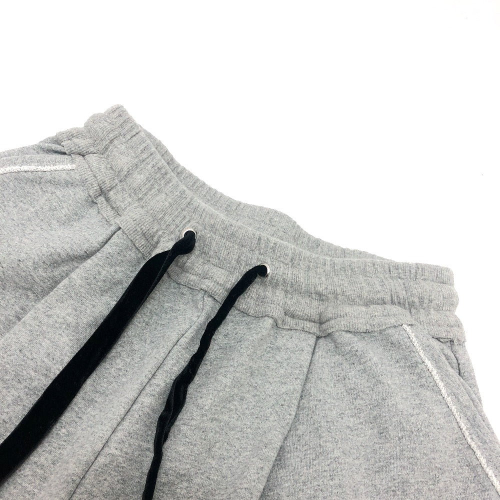 COEL 185107055 ダメージスウェットパンツ アパレル ボトムス ベルベットリボン ワイドパンツ パンツ コットン レディース グレー