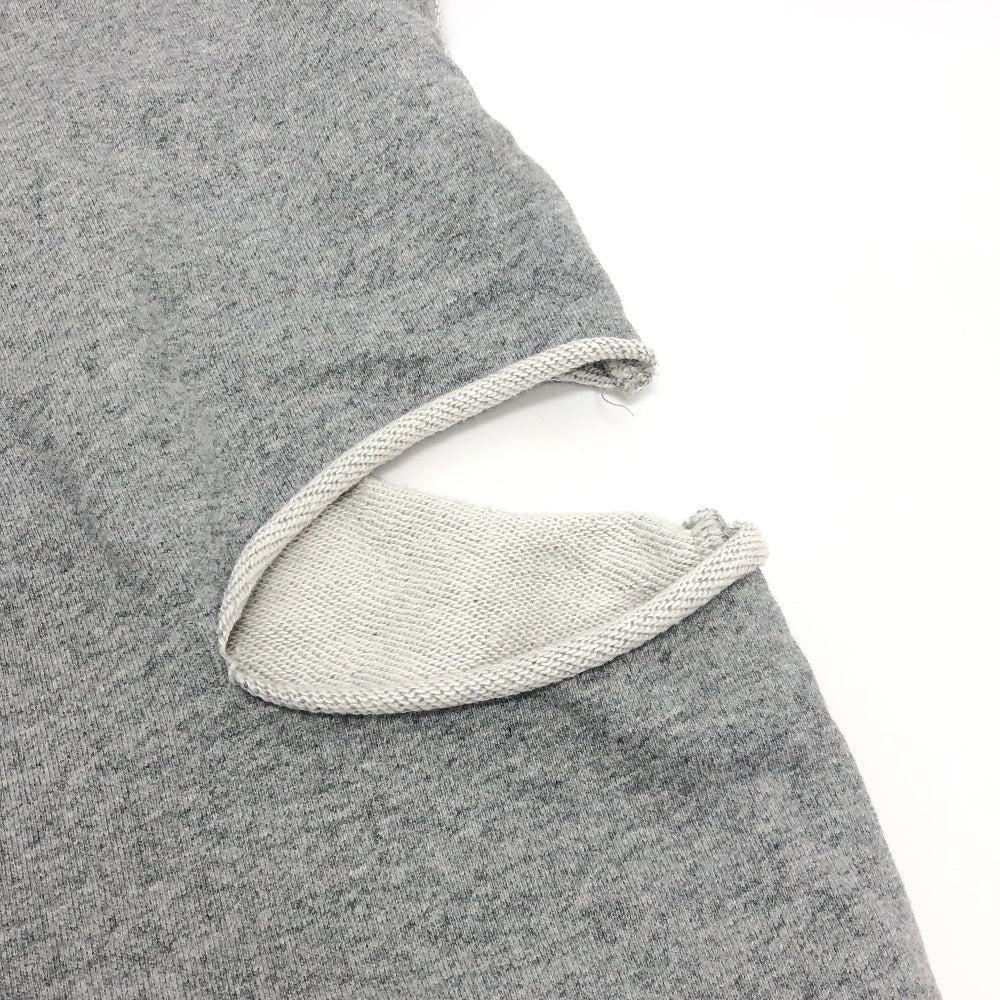 COEL 185107055 ダメージスウェットパンツ アパレル ボトムス ベルベットリボン ワイドパンツ パンツ コットン レディース グレー