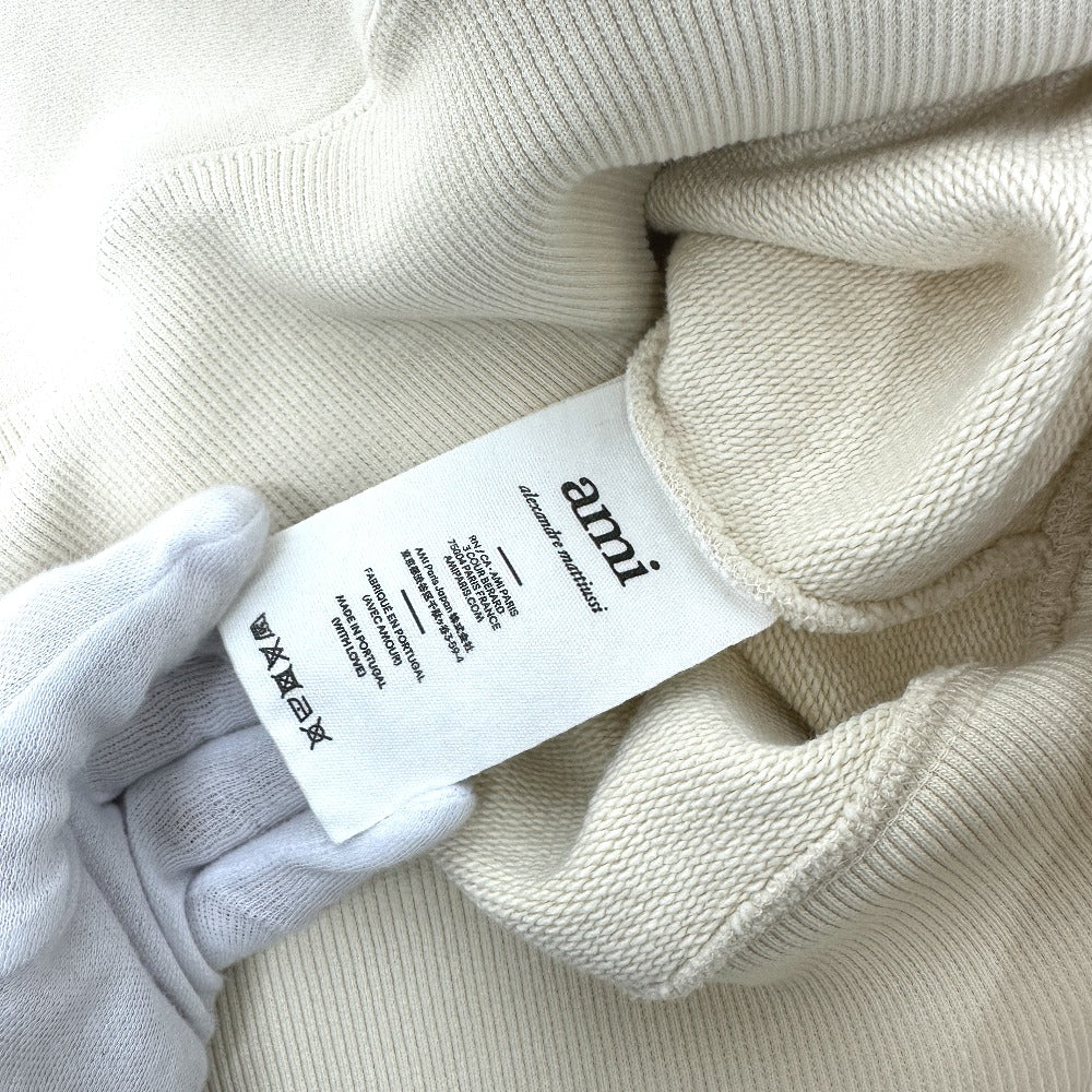 Ami Paris ハート ロゴ プルオーバー アパレル パーカー コットン メンズ ホワイト - brandshop-reference