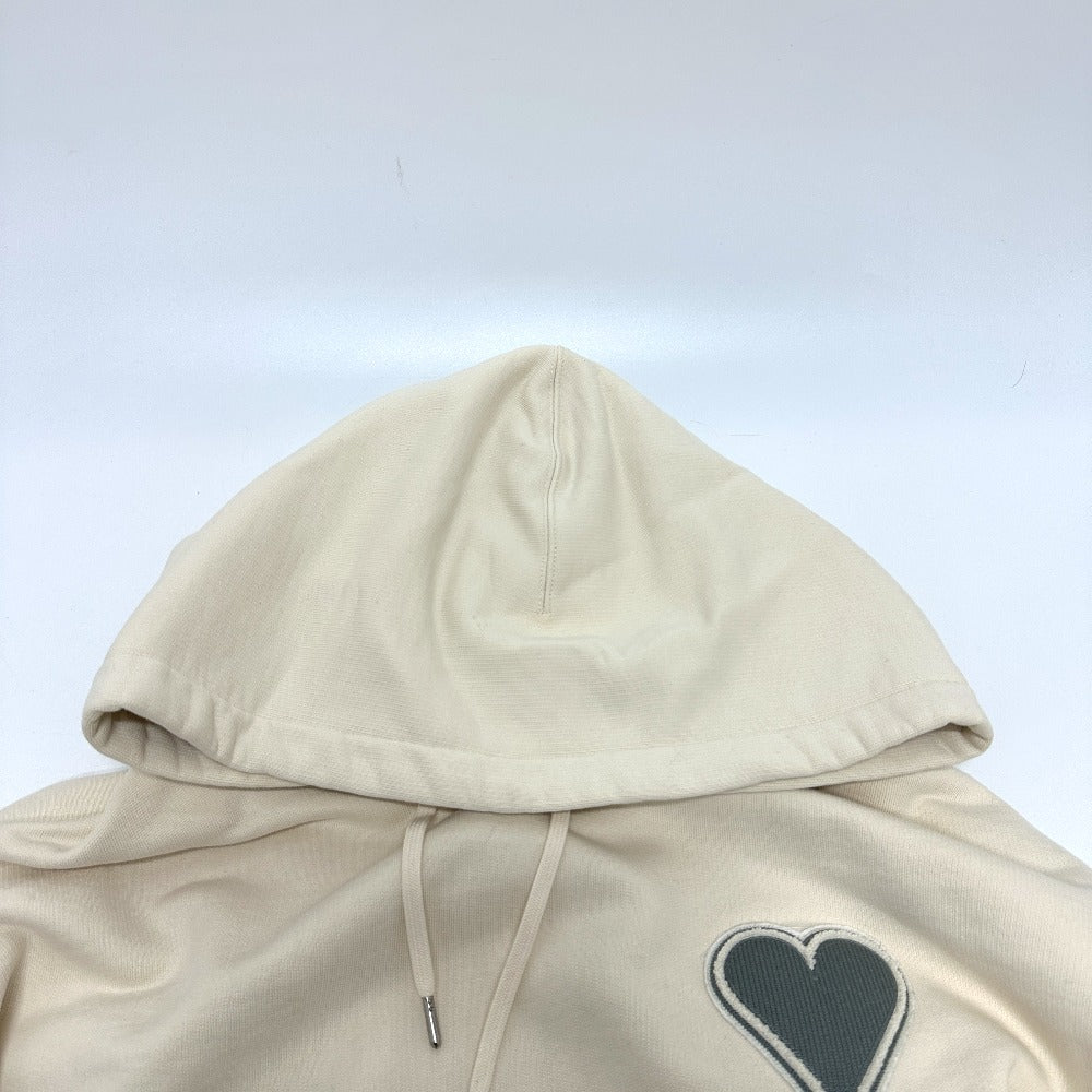 Ami Paris ハート ロゴ プルオーバー アパレル パーカー コットン メンズ ホワイト - brandshop-reference