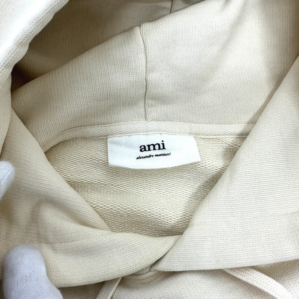 Ami Paris ハート ロゴ プルオーバー アパレル パーカー コットン メンズ ホワイト - brandshop-reference