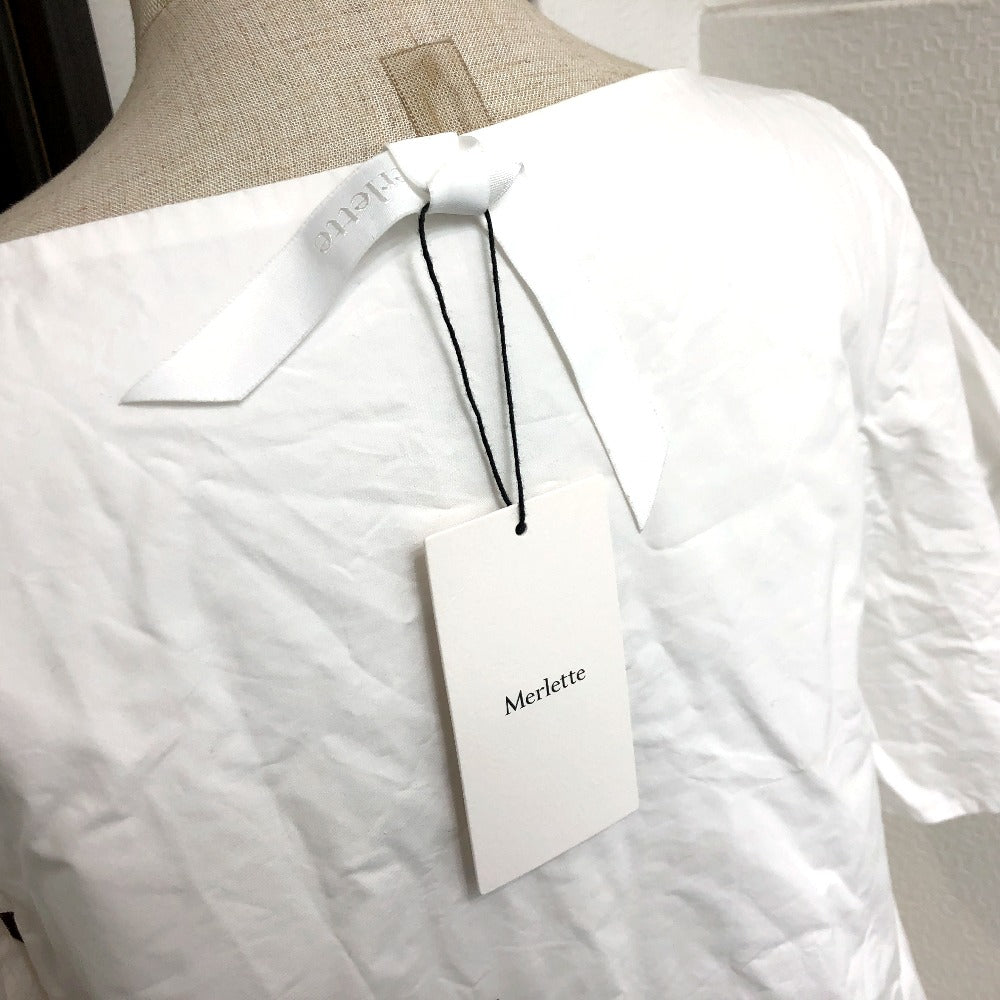 Merlette コットンティアード ロングスリーブ ワンピース コットン レディース ホワイト - brandshop-reference