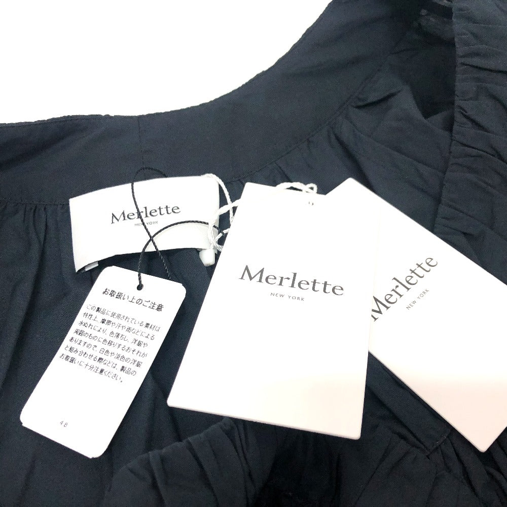 Merlette NYC 175N65PO Merlette 長袖 ワンピース コットン レディース ブラック - brandshop-reference