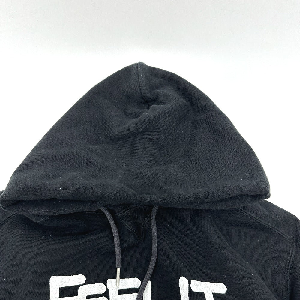 Sacai 21-0305S ロゴ アパレル 服 フーディ プルオーバー トップス スウェット パーカー コットン レディース ブラック