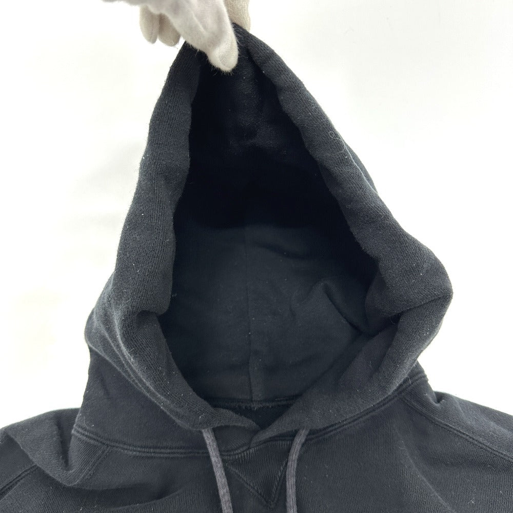 Sacai 21-0305S logo Apparel Clothing Hoodies Pullovers Tops Sweatshirts Parka cotton Black Used