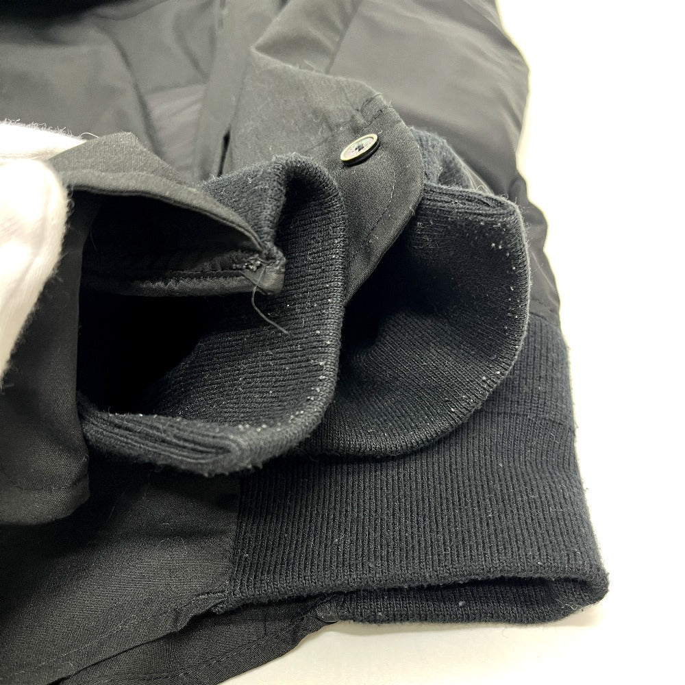 Sacai 24-03326M Spring/Summer 2024 Cotton Oxford Nylon Twill Shirt, Men's Long Sleeve Shirt, Black