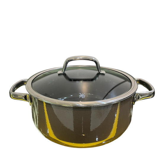 WMF W0514675290 Fusiontec Mineral Raw Casserole 24cm double-handled pot kitchenware Stainless Steel DR Dark Plus/Silver Used