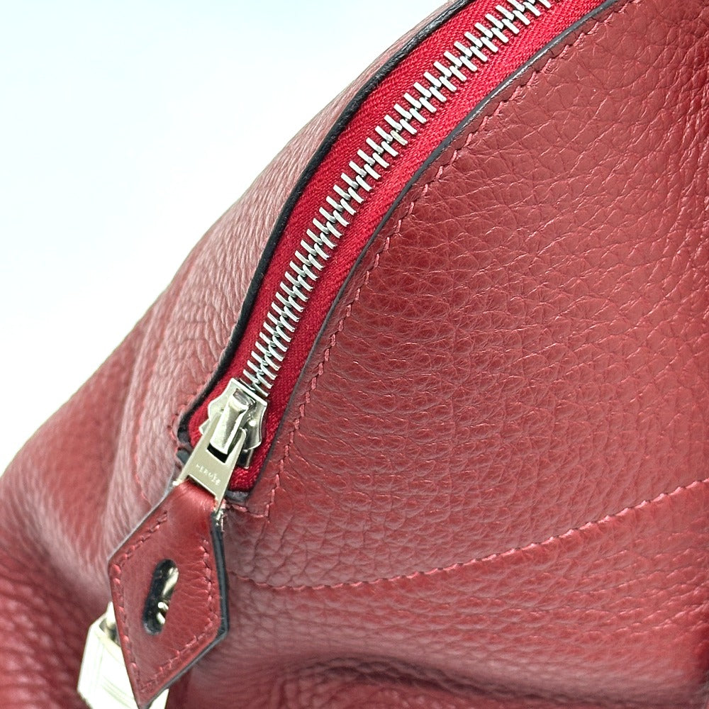 HERMES ボリード35 2WAY ハンドバッグ トリヨンクレマンス レディース ルージュアッシュ SV金具 レッド