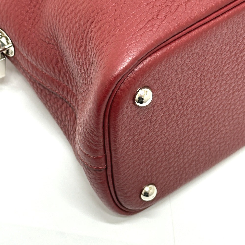 HERMES ボリード35 2WAY ハンドバッグ トリヨンクレマンス レディース ルージュアッシュ SV金具 レッド