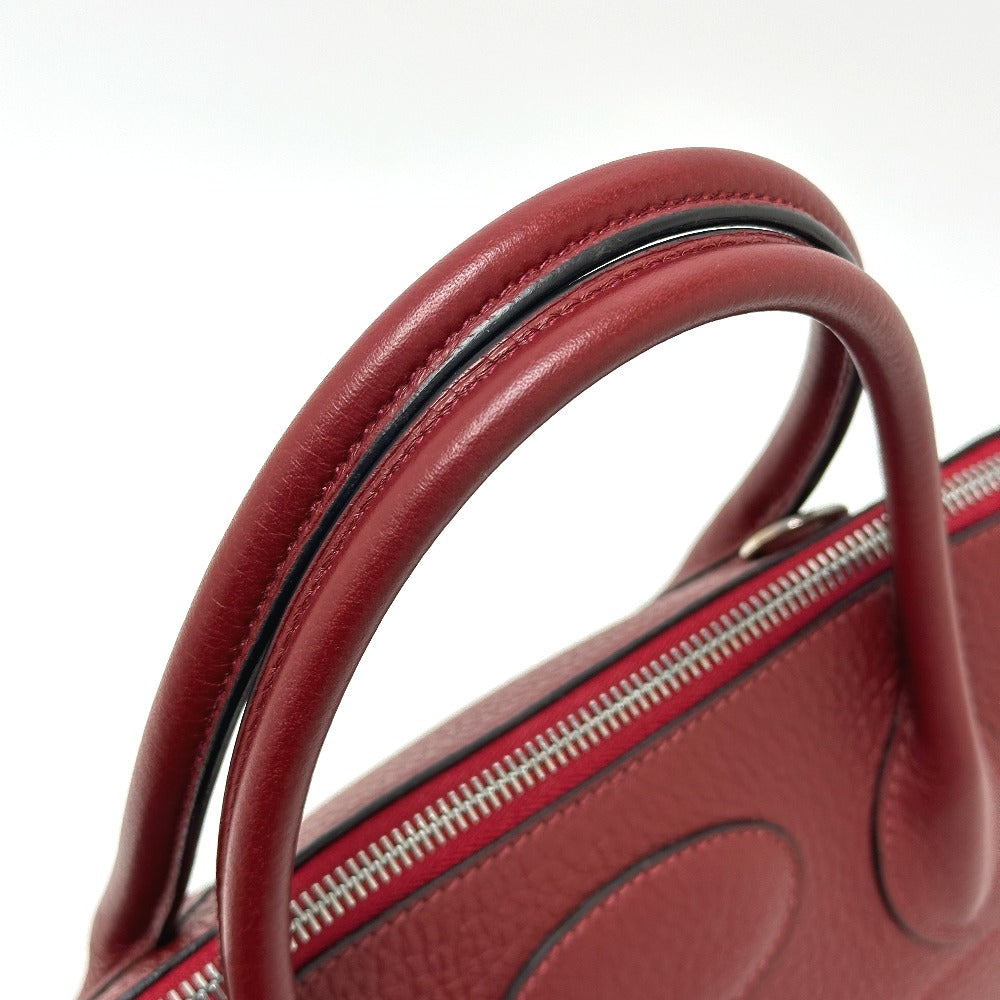 HERMES ボリード35 2WAY ハンドバッグ トリヨンクレマンス レディース ルージュアッシュ SV金具 レッド