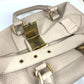 CELINE 旧ロゴ ミニボストン カバン ハンドバッグ レザー レディース ベージュ
