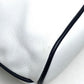 CELINE Ribbon Motif Shoulder Bag Leather Women's White x Black