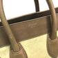 CELINE 165213 Mini Shopper Luggage Tote Bag/Handbag in Beige Leather