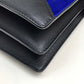 CELINE 肩掛けバッグ ロゴ金具 ダイヤモンドクラッチ カバン ショルダーバッグ クラッチバッグ スエード/レザー レディース グレーｘブラック