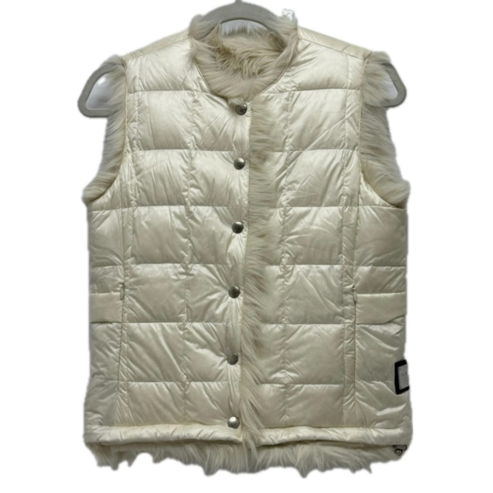 TAION EX-WR04A-SET-T2 Tion Extra Reversible Down and Eco-Fur Crew Neck apparel Down vest Nylon White Used