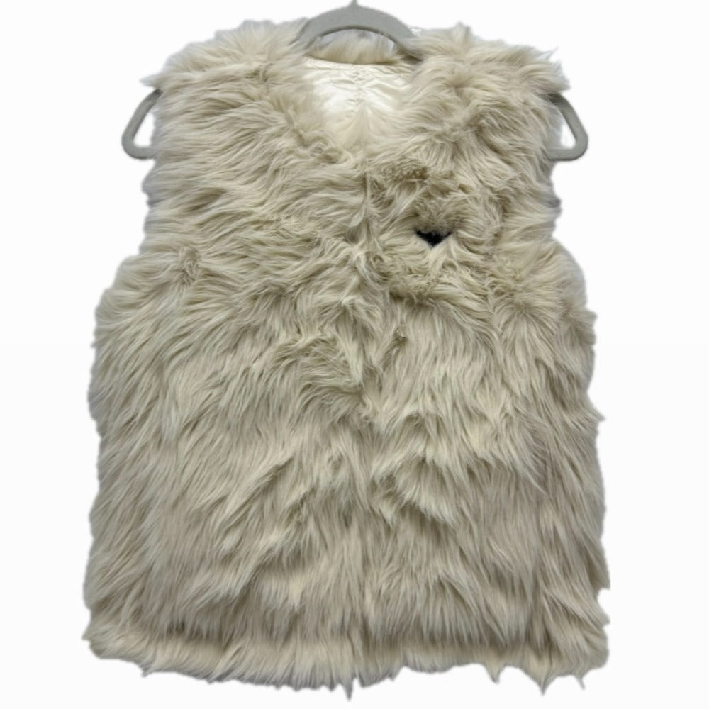 TAION EX-WR04A-SET-T2 Tion Extra Reversible Down and Eco-Fur Crew Neck apparel Down vest Nylon White Used