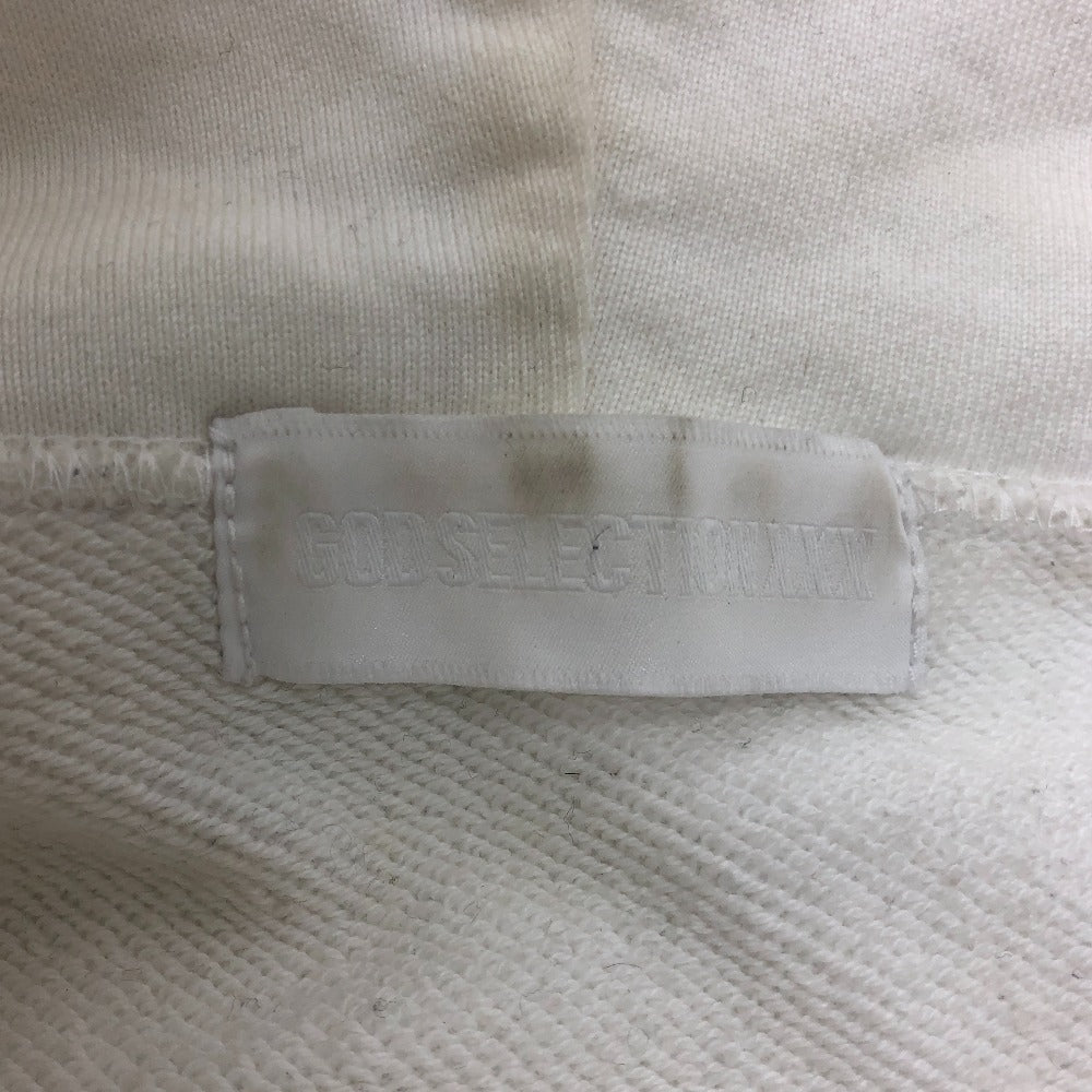 GOD SELECTION XXX ボックスロゴ パーカー 長袖 パーカー コットン メンズ ホワイト - brandshop-reference