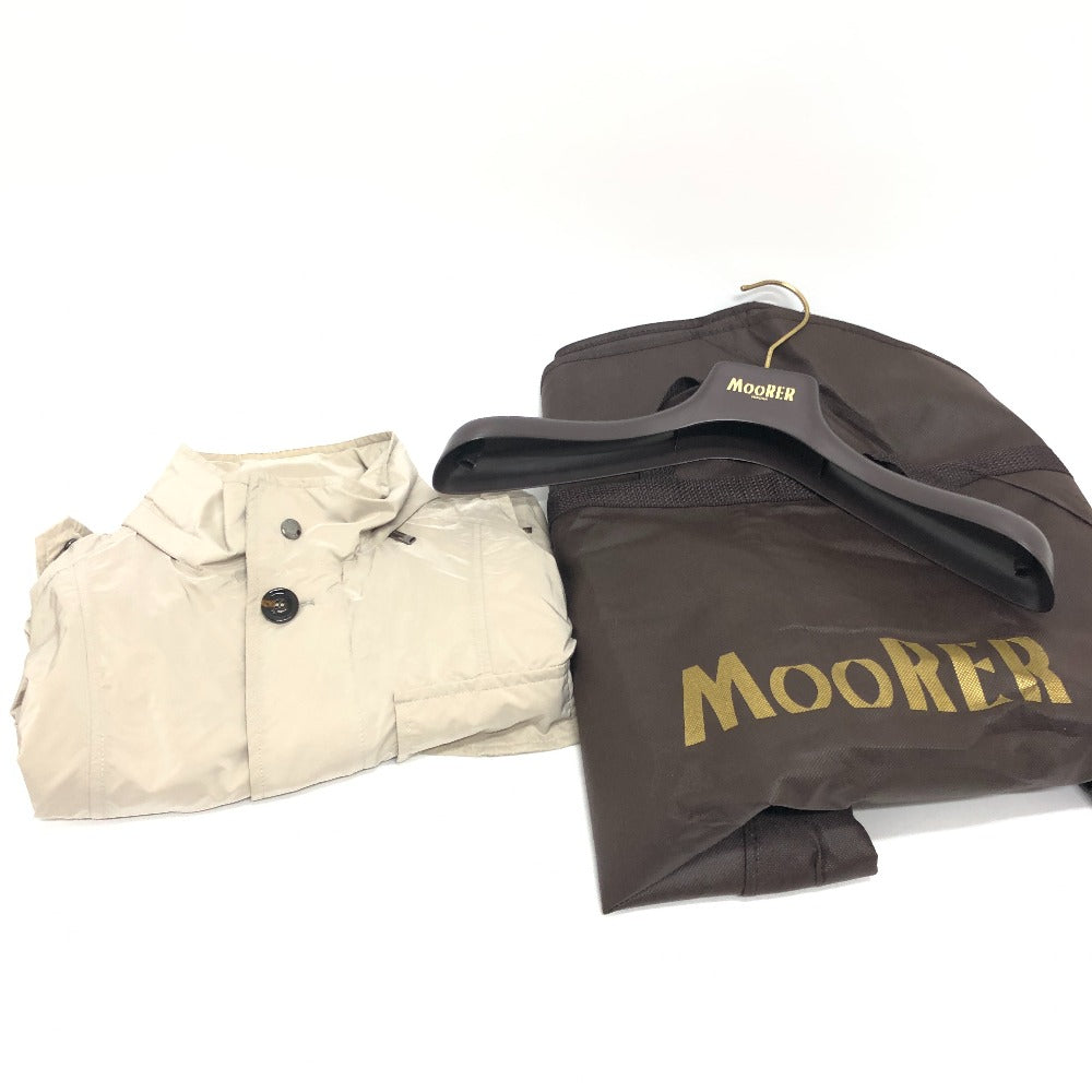 MooRER ジップアップ ジャケット 上着 ジャケット ナイロン メンズ グレーベージュ グレー - brandshop-reference