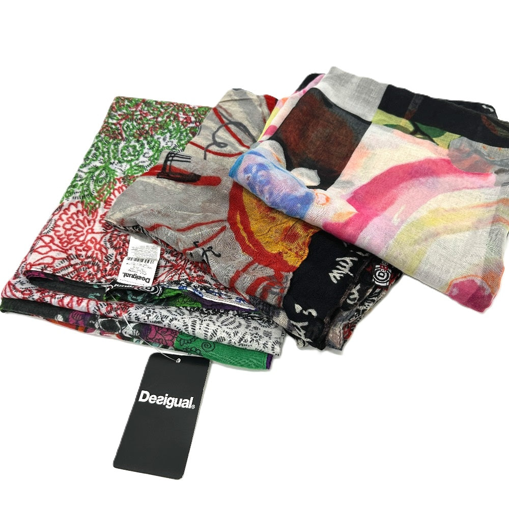 Desigual ストール ショール 17点セット アクセサリー マフラー ストール ポリエステル レディース マルチカラー - brandshop-reference
