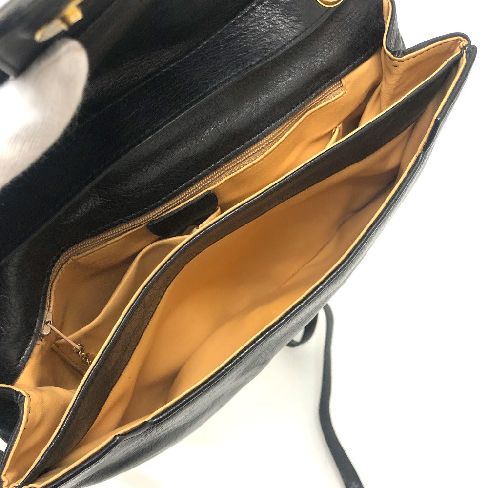 CELINE ロゴ 斜め掛け カバン 肩掛け バッグ ショルダーバッグ レザー レディース ブラック