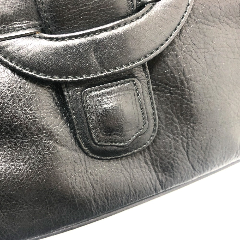 CELINE ロゴ 斜め掛け カバン 肩掛け バッグ ショルダーバッグ レザー レディース ブラック