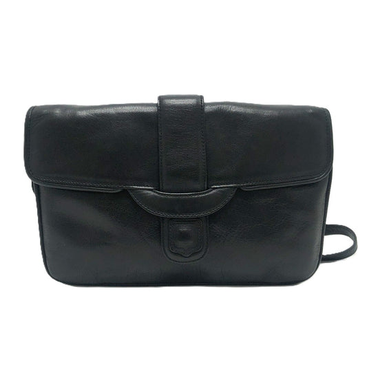 CELINE ロゴ 斜め掛け カバン 肩掛け バッグ ショルダーバッグ レザー レディース ブラック