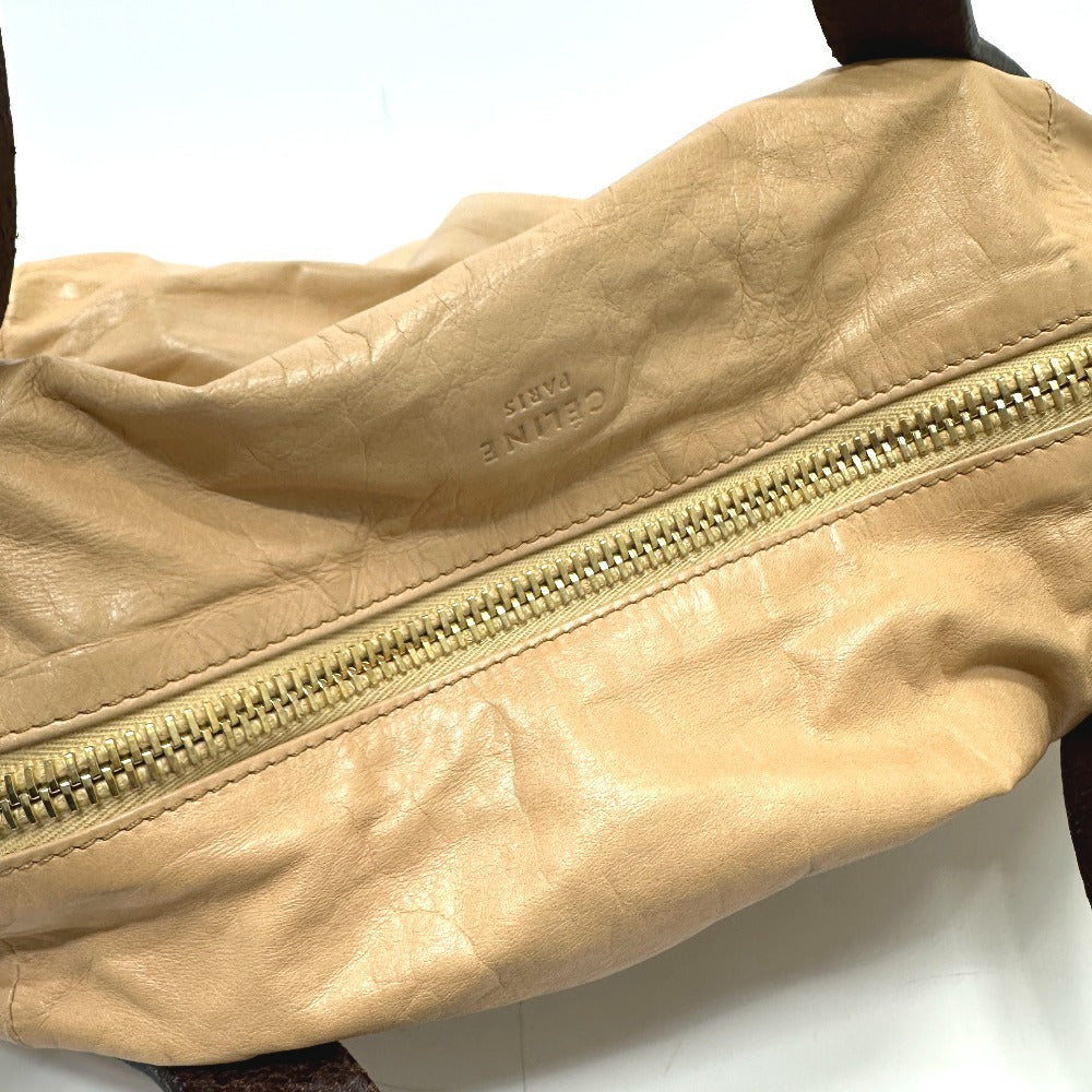 CELINE カバン 中綿 ショルダーバッグ ハンドバッグ レザー レディース ベージュ - brandshop-reference